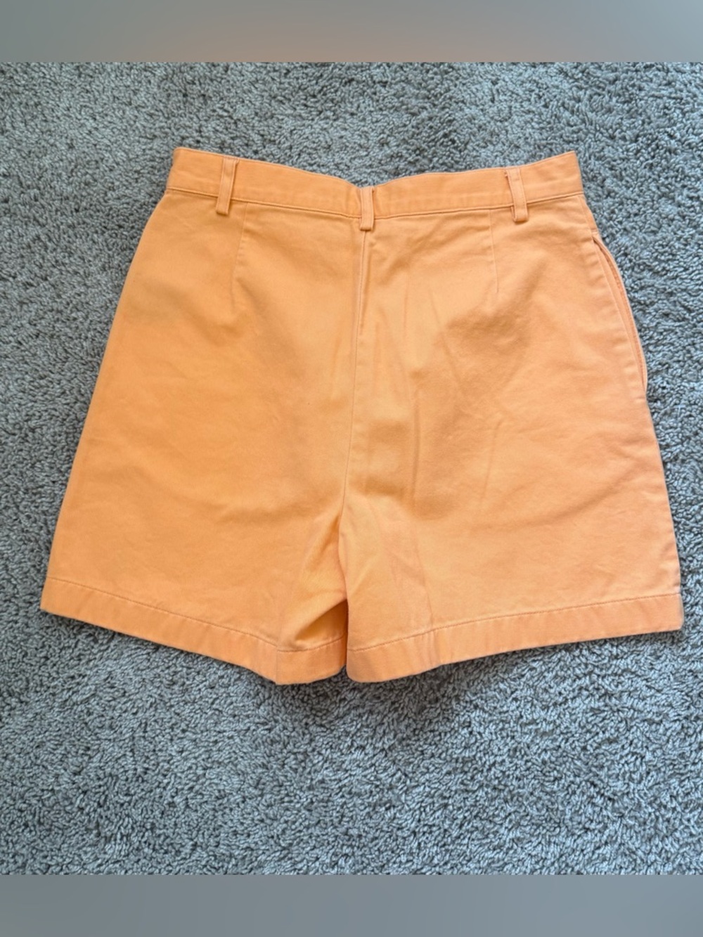 Ralph Lauren Sport Women’s Orange Flat Front Chino Shorts Size 4 - Picture 2 of 5
